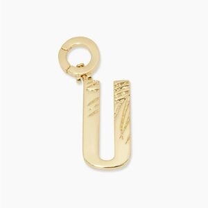 Gorjana New Parker Initial U Charm 18k Gold Plated Brass